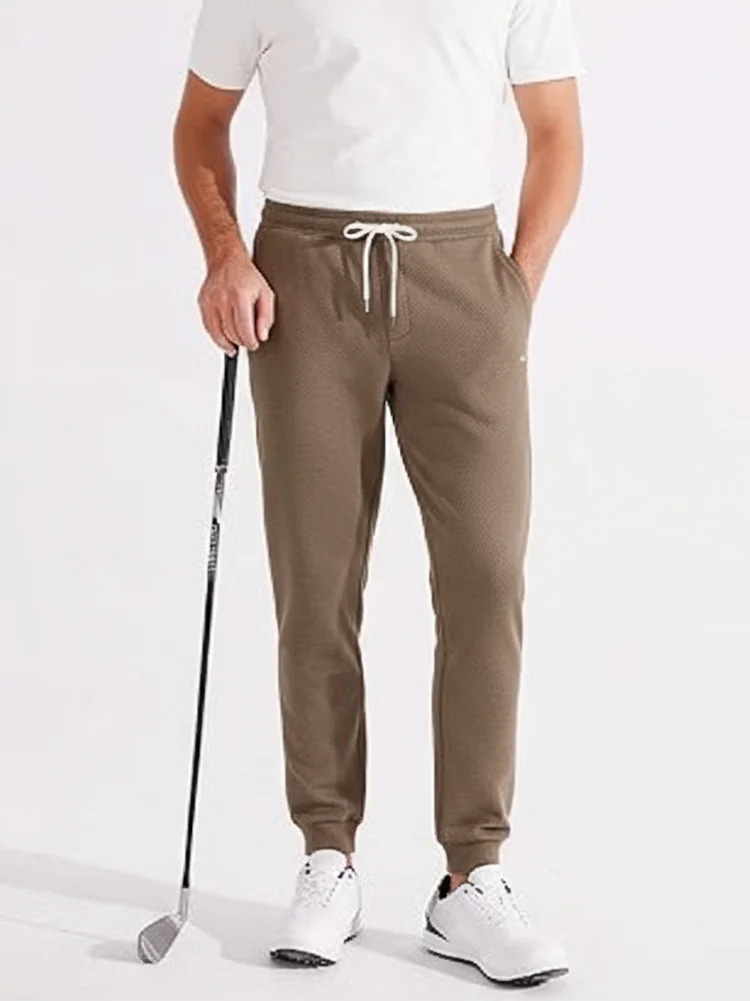 65% Cotton Twill Baggy Casual Jogger Pants Men 380g Anti-wrinkle Work Wear Trousers Outdoor Sport Sweatpants Breathable Knitted