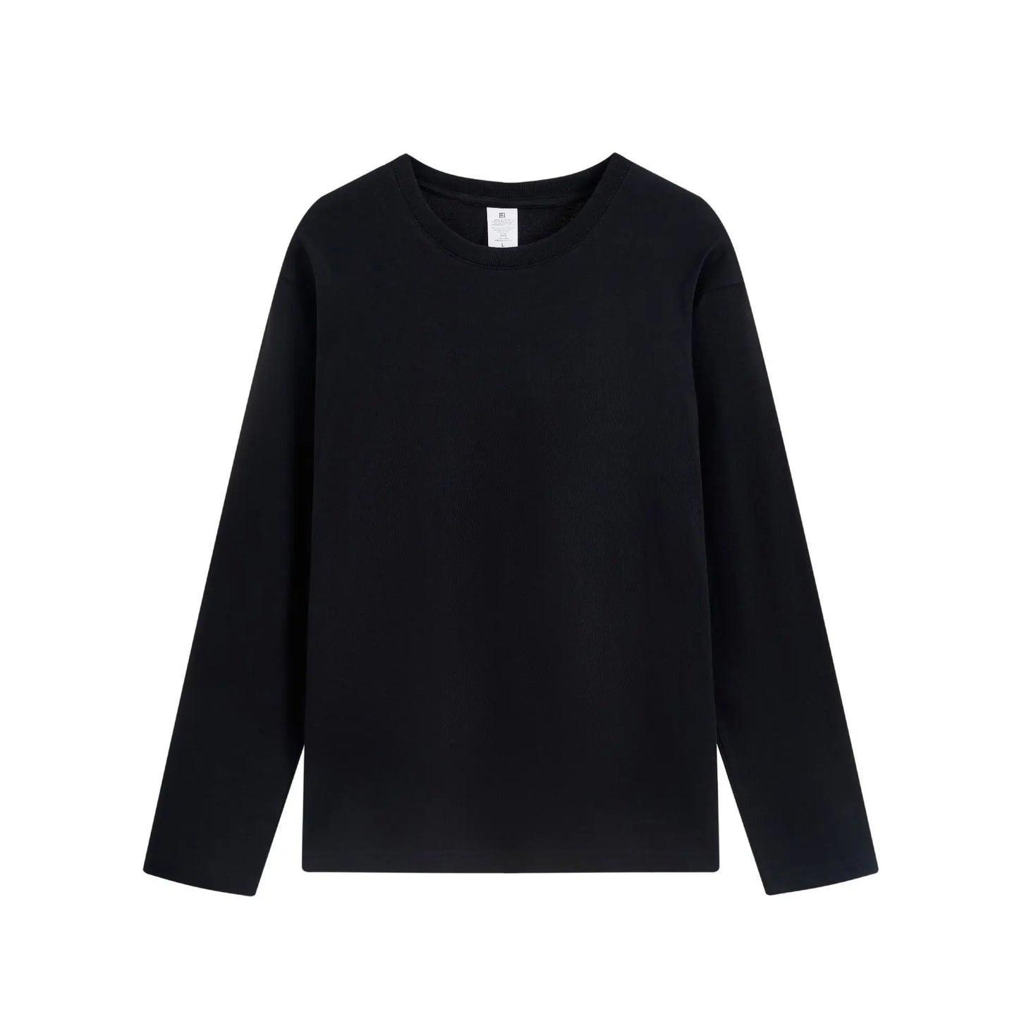 MRMT 2025 Brand New 220g Cotton Men's Long-sleeved T-shirt Loose Pure White Sweater Bottoming Shirt Autumn Clothes Men Clothing